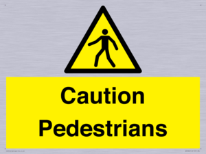 Caution Pedestrians